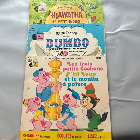 Walt Disney vintage record books - Picture 2 of 2